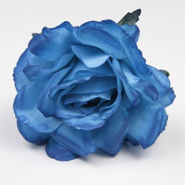 Petite rose de Cadix. 10cm. Bleu 33